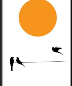 Plakát siluety ptáků 2