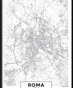 Plakát Mapa Říma