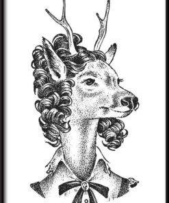 Srnčí s vlasy plakát