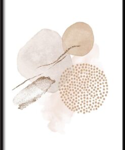 Zlatý abstrakce plakát 3