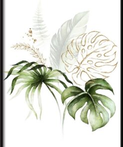 Tropické Listy Kytice Plakát