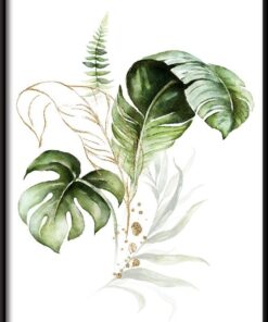 Plakát s kyticí tropických listů 2