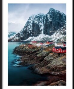 Plakát Červené domy v Norsku