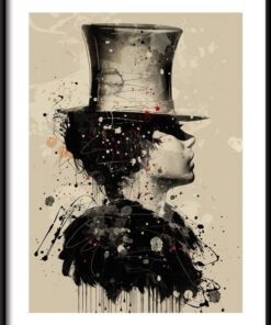 Akvarel žena plakát