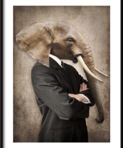 Plakát Slon v obleku