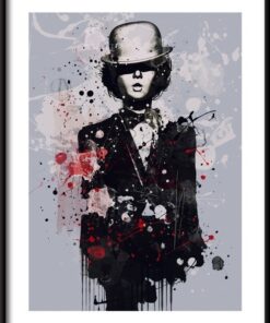 Žena kabaretní styl plakát