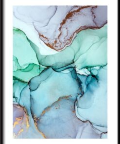 Modré akvarely plakát