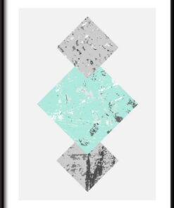 Tři čtverce s texturou geometrický plakát