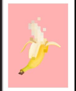 Plakát koláž s banánem