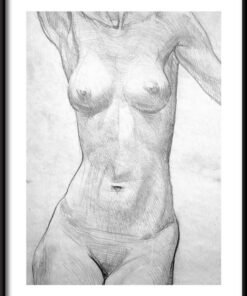 Načrtněte plakát ženského těla