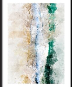 Abstraktní vlna plakát