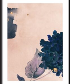 Akvarel hortenzie 1 plakát