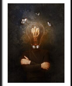 žárovka přitahující motýly