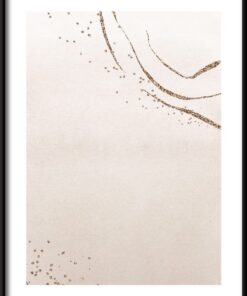 Zlatý abstrakce plakát