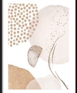 Zlatý abstrakce plakát 2