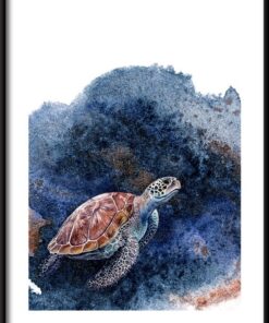 Plakát Želva v oceánu