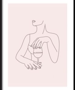 Lineární Kresba Ženy Plakát 3