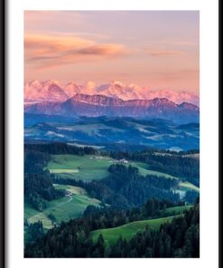 Plakát Louky a lesy v horách