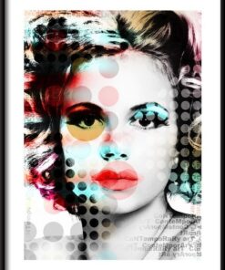 Portrétní plakát ve stylu pop-art