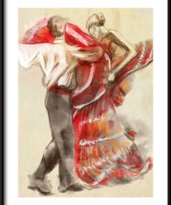 Plakat Hiszpańscy Tancerze