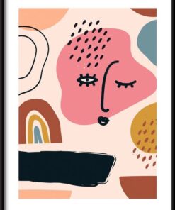 Plakát různých tvarů a objektů