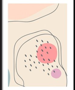 Doodle tvary a objekty plakát 2