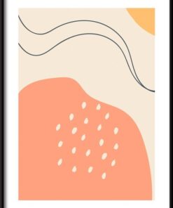 Doodle tvary a objekty plakát 4