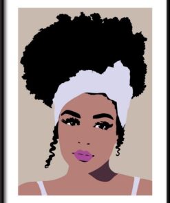 Africká dívka plakát