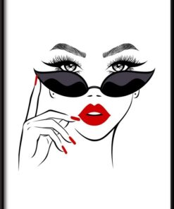 Mladá krásná žena plakát