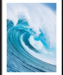 Plakát s vlnami oceánu