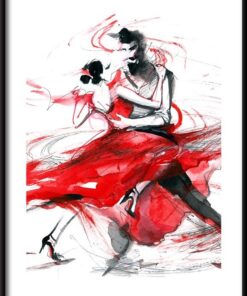 Malovaný plakát tanga