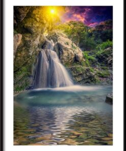 Tropický vodopád plakát