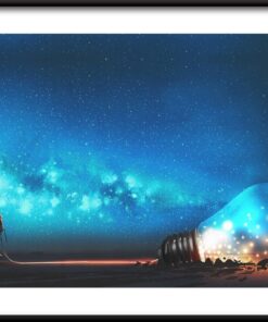 Chlapec s žárovkou