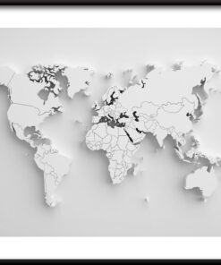 Plakát Mapa světa 2