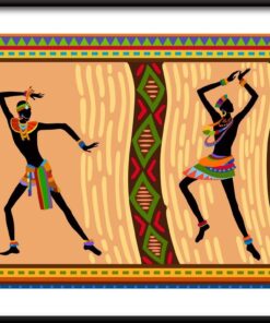 Plakát afrických etnických tanců
