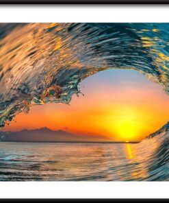 Plakát s vlnami oceánu 2