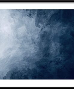 Modrý abstrakce plakát