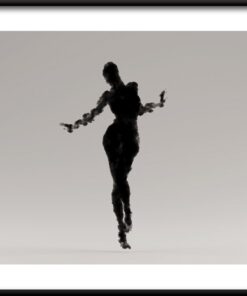 Žena s kouřem plakát