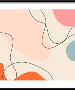 Ručně tažené tvary plakát 2