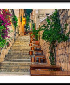 Ulice Hvar v Chorvatsku