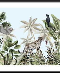 Plakát tropické botanické krajiny 2