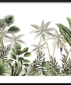 Plakát exotické zelené džungle