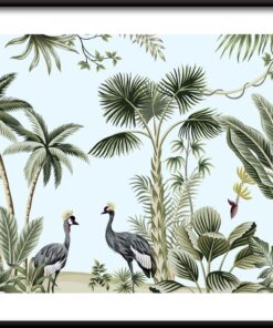 Plakát exotická zvířata v džungli