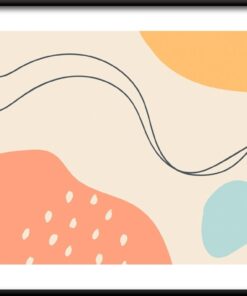 Ručně tažené tvary plakát