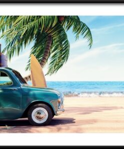 Auto na dovolené plakát