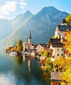 Fototapeta Hallstattská vesnice