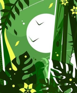 Fototapeta Džungle umělecké dílo 2