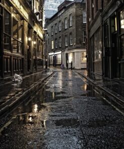 Fototapeta ulička v noci