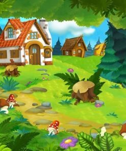 Fototapeta Joyful Village