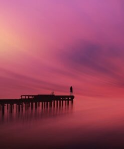 Fototapeta Růžové slunce